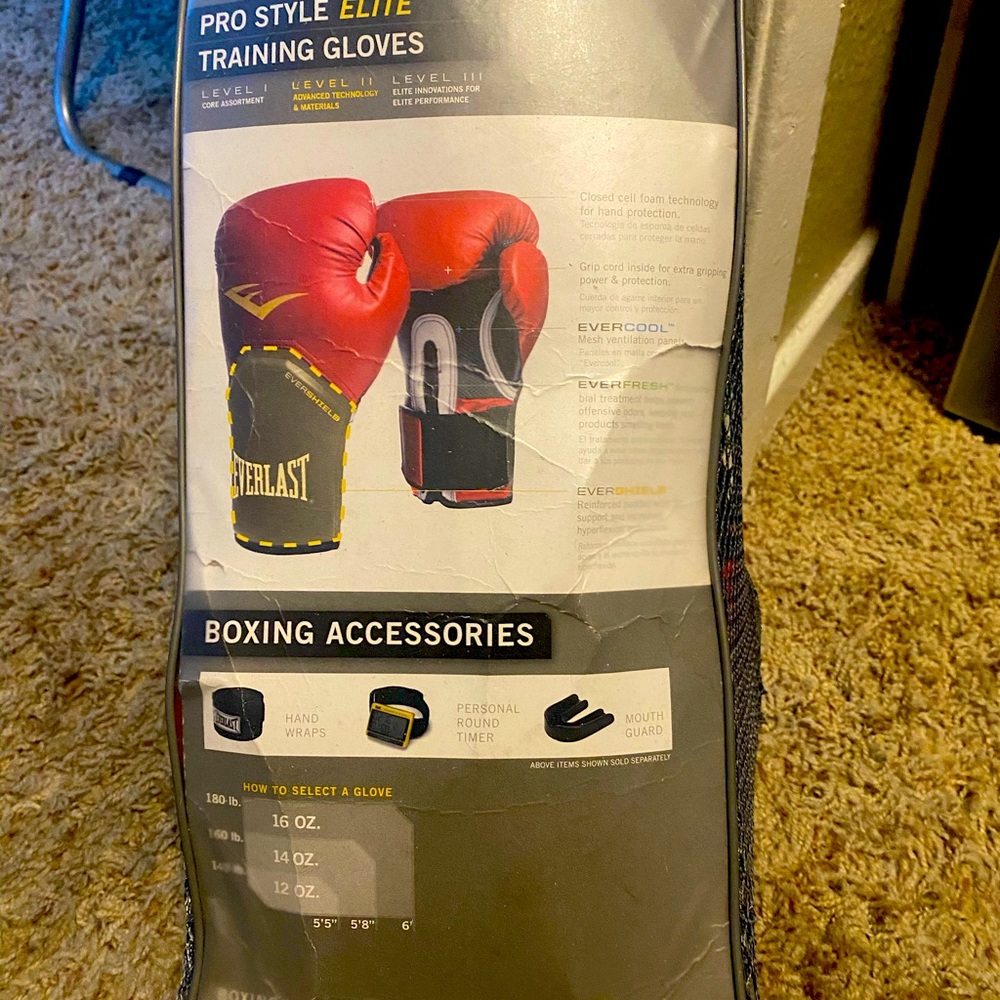 Everlast elite pro style training gloves